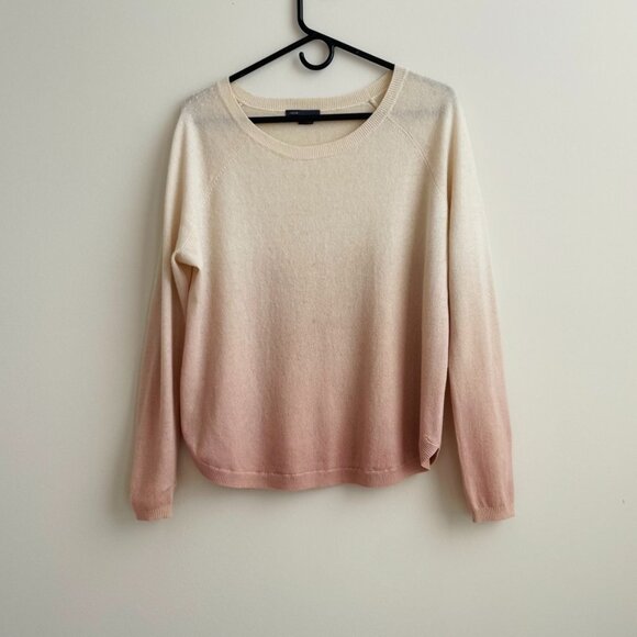Vince Luxury Ombré 100% Cashmere Crewneck Sweater - XXS - Picture 1 of 6